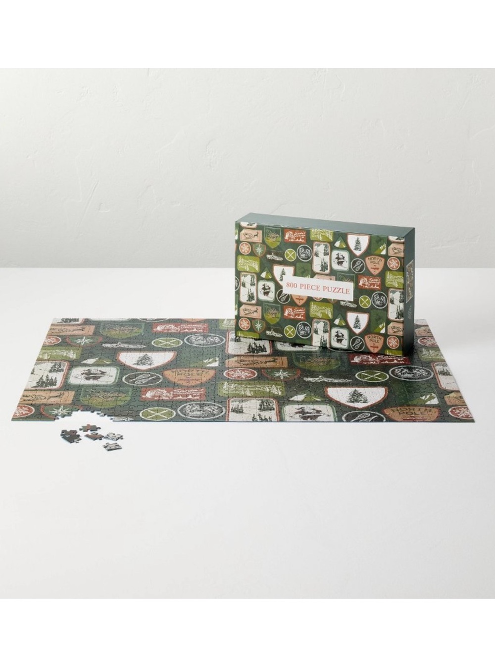 Hearth & Hand with Magnolia Vintage Christmas Stamp Puzzle 800 Pieces NEW IN BOX